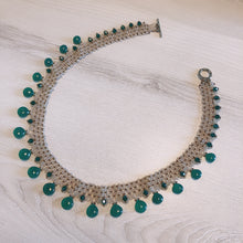 Load image into Gallery viewer, Green Onyx Hearts Necklace
